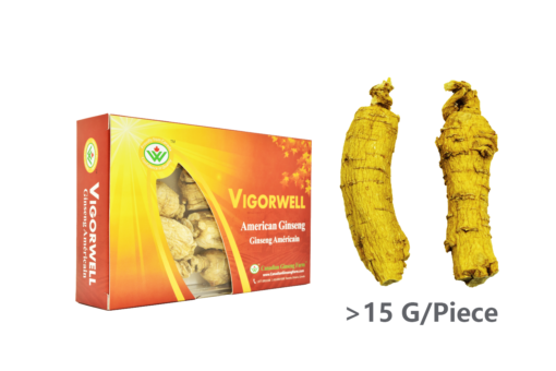 Vigorwell 5-Year Jumbo Medium-Chunky American Ginseng (150G/5.3OZ)