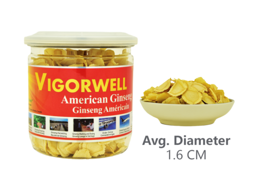 Vigorwell 4-Year Large American Ginseng Slice (80G/2.8OZ)