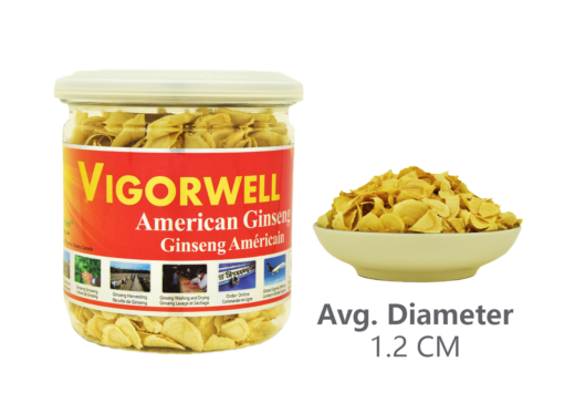 Vigorwell 5-Year Medium American Ginseng Slice (100G/3.5OZ)