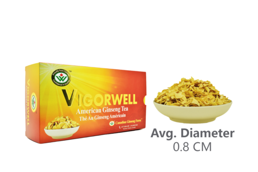 Vigorwell 5-Year American Ginseng Slice Gift Box (5.0G/Bag X 18Bags, 90G/3.2OZ)