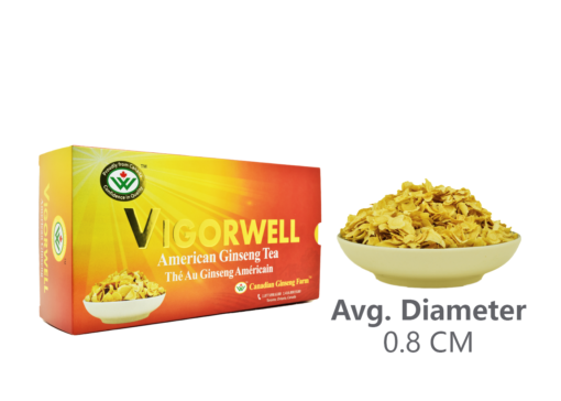 Vigorwell 5-Year American Ginseng Slice Gift Box (5.0G/Bag X 18Bags, 90G/3.2OZ)